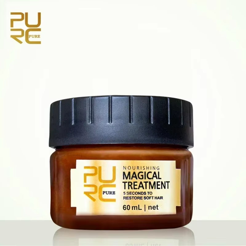 120/60Ml PURC Magical Treatment Hair Mask Keratin Straighten Nourish Restore Soft 5 Seconds Repairs Damaged Hair for Women