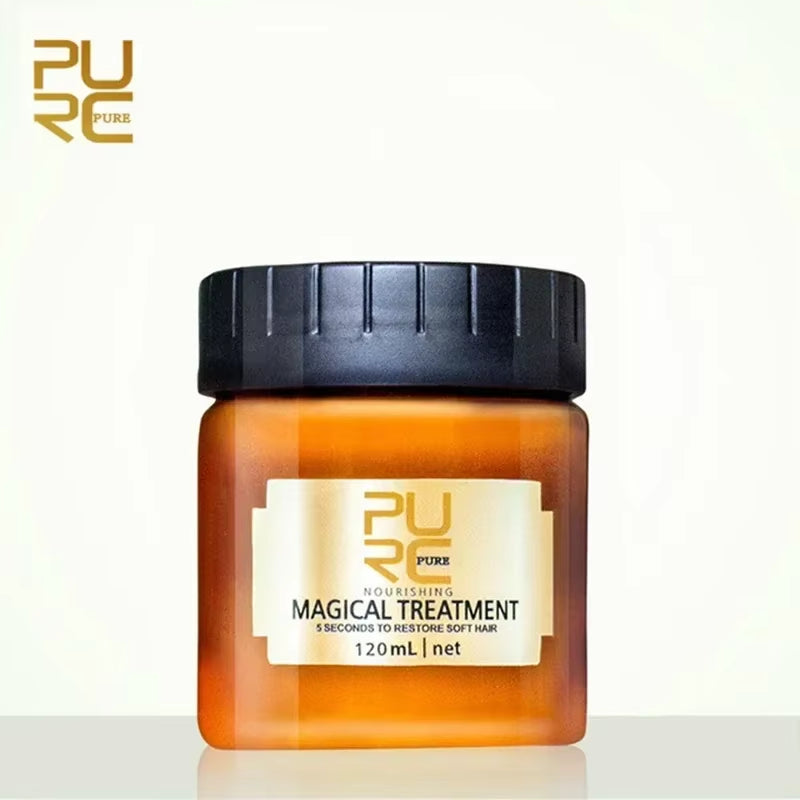 120/60Ml PURC Magical Treatment Hair Mask Keratin Straighten Nourish Restore Soft 5 Seconds Repairs Damaged Hair for Women